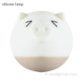 Mignon de cochon de cochon bébé lampe de nuit en silicone